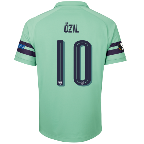 Arsenal 2018/19 ÖZIL 10 UEFA Europa Third Shirt Soccer Jersey