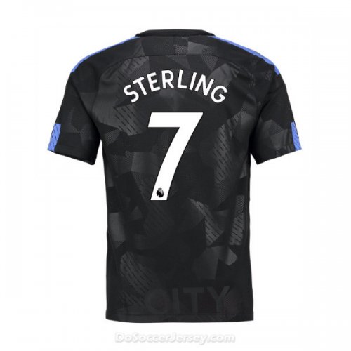 Manchester City 2017/18 Third Sterling #7 Shirt Soccer Jersey