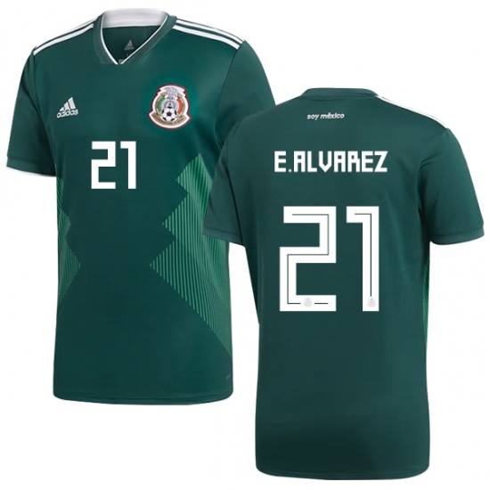 Mexico 2018 World Cup Home EDSON ALVAREZ 21 Shirt Soccer Jersey - Click Image to Close