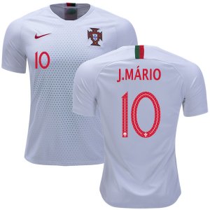 Portugal 2018 World Cup JOAO MARIO 10 Away Shirt Soccer Jersey