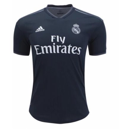 Match Version Real Madrid 2018/19 Away Black Shirt Soccer Jersey
