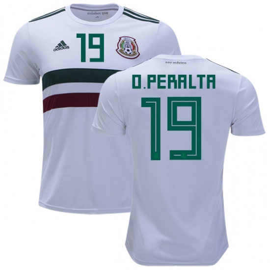 Mexico 2018 World Cup Away ORIBE PERALTA 19 Shirt Soccer Jersey - Click Image to Close