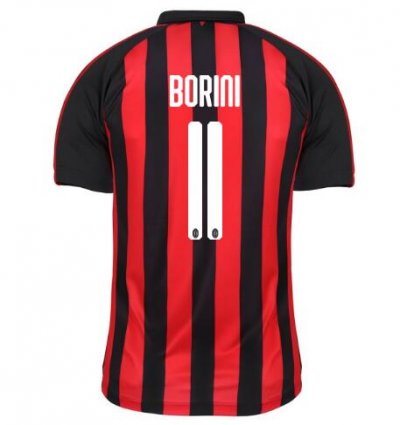 AC Milan 2018/19 BORINI 11 Home Shirt Soccer Jersey