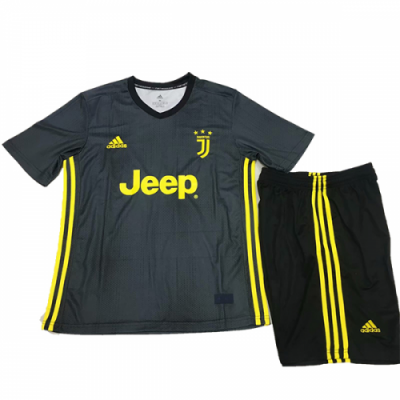 Juventus 2018/19 Third Kids Soccer Jersey Kit Children Shirt + Shorts