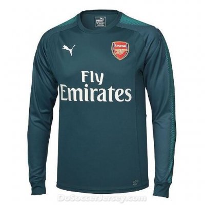 Arsenal 2017/18 Home Long Sleeved Goalkeeper Soccer Shirt