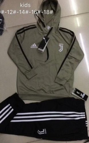 Kids Juventus 2018/19 Apricot Hoodie Training Suit
