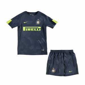 Inter Milan 2017/18 Third Kids Soccer Kit Children Shirt And Shorts