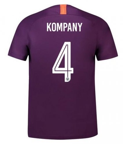 Manchester City 2018/19 Kompany 4 UCL Cup Third Shirt Soccer Jersey