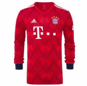Bayern Munich 2018/19 Home Long Sleeve Shirt Soccer Jersey