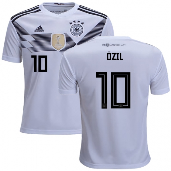 Germany 2018 World Cup MESUT OZIL 10 Home Shirt Soccer Jersey - Click Image to Close