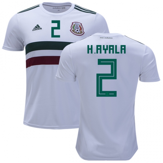 Mexico 2018 World Cup Away HUGO AYALA 2 Shirt Soccer Jersey - Click Image to Close