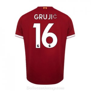 Liverpool 2017/18 Home Grujic #16 Shirt Soccer Jersey