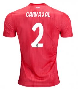 Carvajal Real Madrid 2018/19 Third Red Shirt Soccer Jersey
