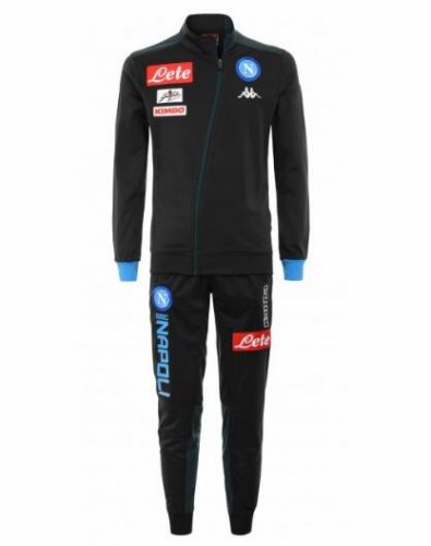 Napoli 2018/19 Dark Black Training Suit (Jacket+Trouser)