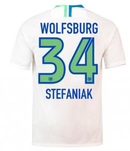 VfL Wolfsburg 2018/19 STEFANIAK 34 Away Shirt Soccer Jersey