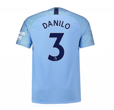 Manchester City 2018/19 Danilo 3 Home Shirt Soccer Jersey