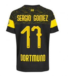 Borussia Dortmund 2018/19 Sergio Gomez 17 Away Shirt Soccer Jersey