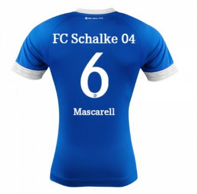 FC Schalke 04 2018/19 Omar Mascarell 6 Home Shirt Soccer Jersey