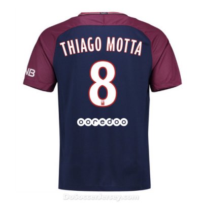 PSG 2017/18 Home Thiago Motta #8 Shirt Soccer Jersey