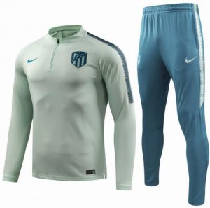Atletico Madrid 2018/19 Lime Green Training Suit (Sweat shirt+Trouser)