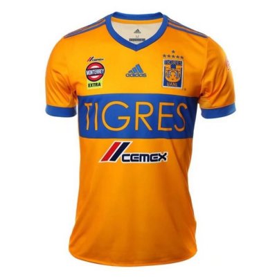 Tigres UANL 2017/18 Home Shirt 6-Star Soccer Jersey
