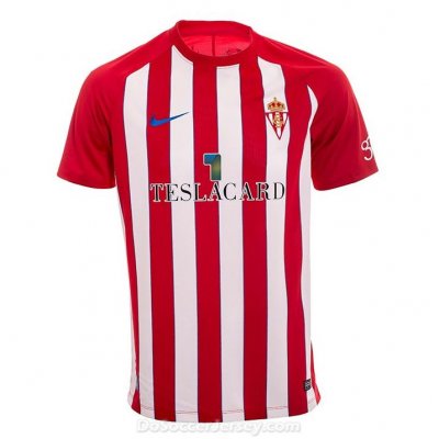 Real Sporting de Gijon 2017/18 Home Shirt Soccer Jersey