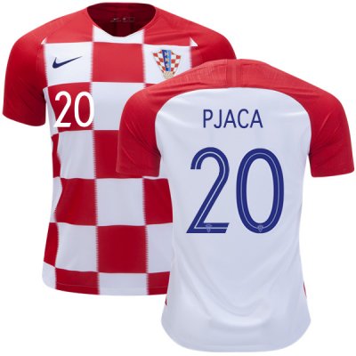 Croatia 2018 World Cup Home MARKO PJACA 20 Shirt Soccer Jersey