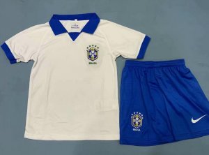 Brazil Copa America 2019 Away Soccer Jersey Kits (Shirt+Shorts)