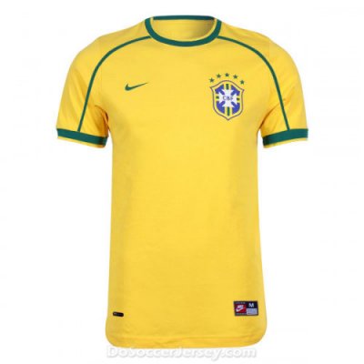 Brazil 1998/2000 Home Retro Shirt Soccer Jersey
