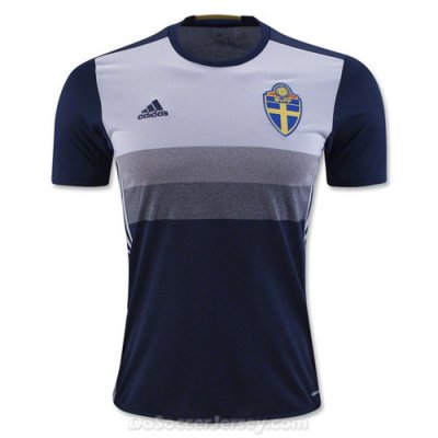 Sweden 2016/17 Away Shirt Soccer Jersey