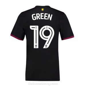 Aston Villa 2017/18 Away Green #19 Shirt Soccer Jersey