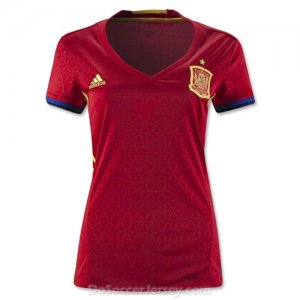 Spain 2016/17 Home Women's Shirt Soccer Jersey