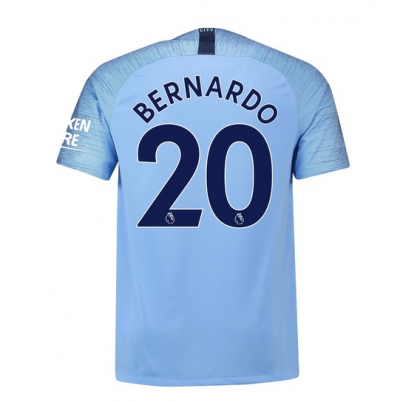 Manchester City 2018/19 Bernardo 20 Home Shirt Soccer Jersey