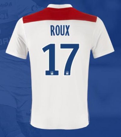 Olympique Lyonnais 2018/19 ROUX 17 Home Shirt Soccer Jersey