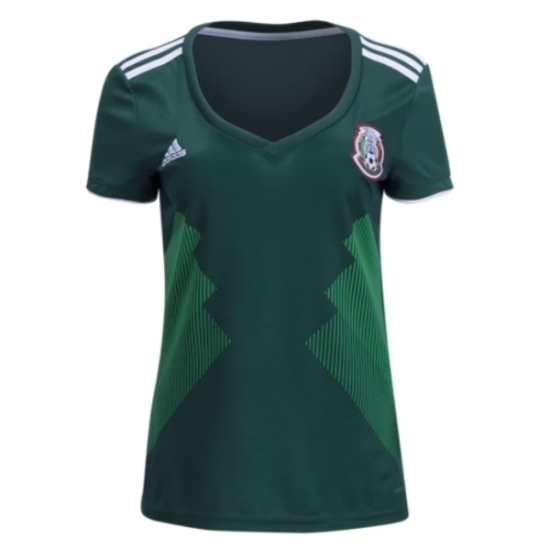 Mexico 2018 World Cup Home Women Shirt Soccer Jersey - Click Image to Close
