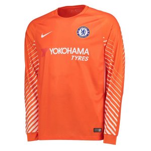 Chelsea 2017/18 Orange Goalkeeper Long Sleeved Shirt Soccer Jersey