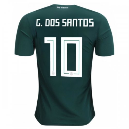 Mexico 2018 World Cup Home Giovani Dos Santos #10 Shirt Soccer Jersey