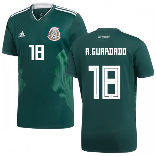 Mexico 2018 World Cup Home ANDRES GUARDADO 18 Shirt Soccer Jersey