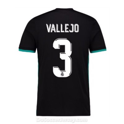 Real Madrid 2017/18 Away Vallejo #3 Shirt Soccer Jersey