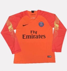 PSG 2018/19 Orange Goalkeeper Long Sleeve Shirt Soccer Jersey