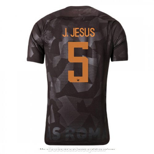 AS ROMA 2017/18 Third J. JESUS #5 Shirt Soccer Jersey