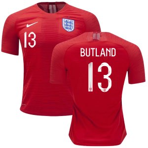 England 2018 FIFA World Cup JACK BUTLAND 13 Away Shirt Soccer Jersey