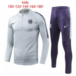 Kids Barcelona 2018/19 Light Grey Training Suit