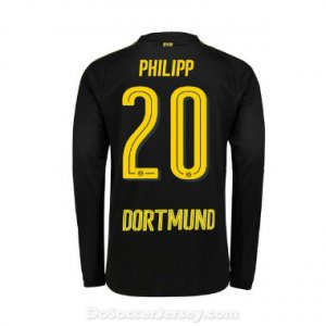 Borussia Dortmund 2017/18 Away Philipp #20 Long Sleeve Soccer Shirt