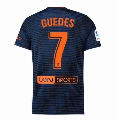 Valencia 2018/19 GUEDES 7 Away Shirt Soccer Jersey