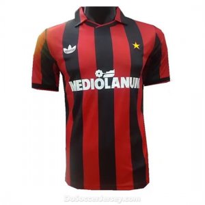 AC Milan 91-92 Home Retro Shirt Soccer Jersey
