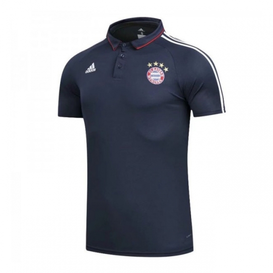 Bayern Munich 2017/18 Navy Polo Shirt - Click Image to Close