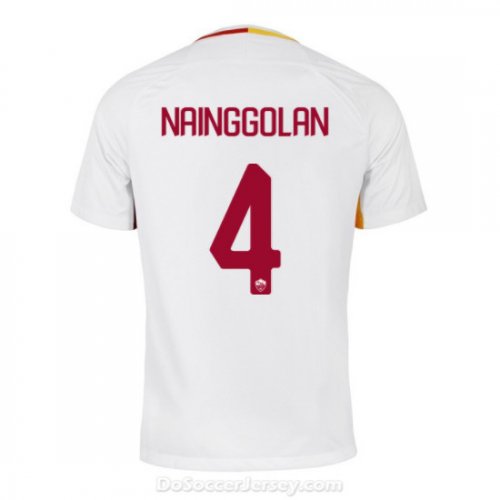 AS ROMA 2017/18 Away NAINGGOLAN #4 Shirt Soccer Jersey