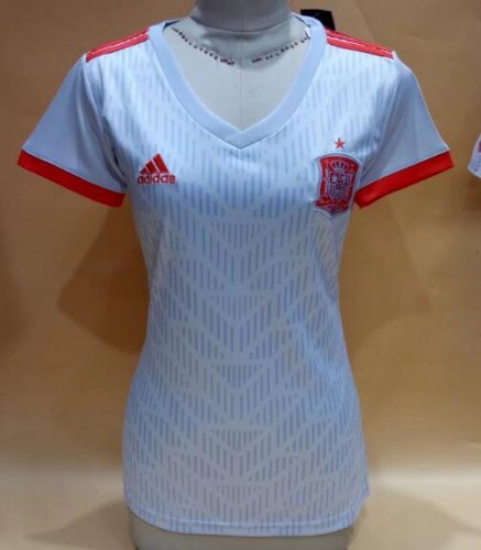Spain 2018 World Cup Away Women Shirt Soccer Jersey