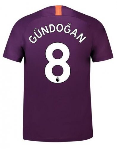 Manchester City 2018/19 Gundogan 8 Third Shirt Soccer Jersey